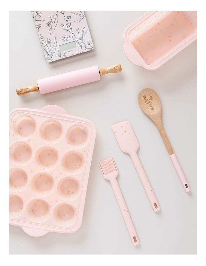 Cloudy Sprinkle Wooden Spoon 33cm - Pink