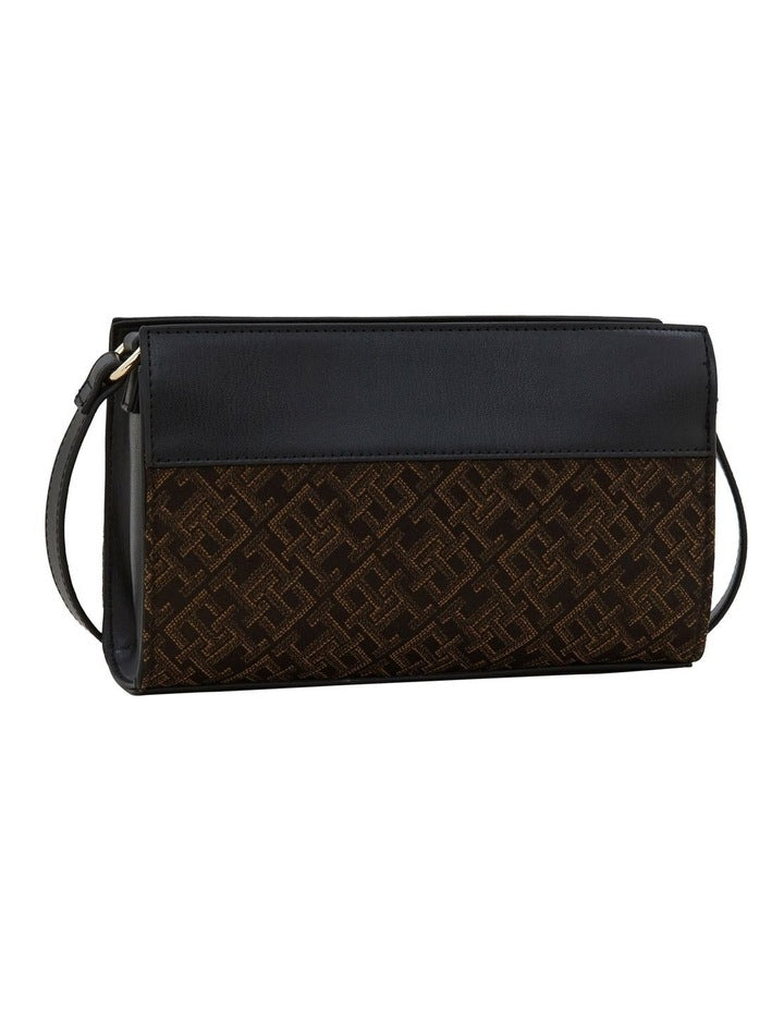 Im Latam Jacquard Crossover Bag in Black