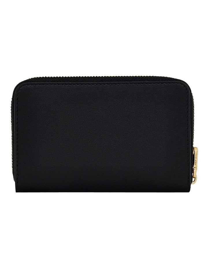 Pockets Medium Zip Around Purse in Black