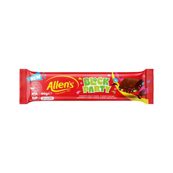 ALLEN'S BLOCK PARTY CHOC BAR 44G