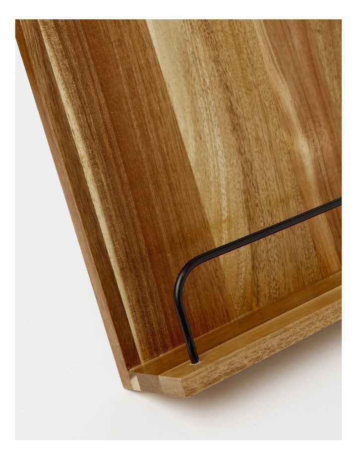 Acacia Wood Recipe Holder in Natural