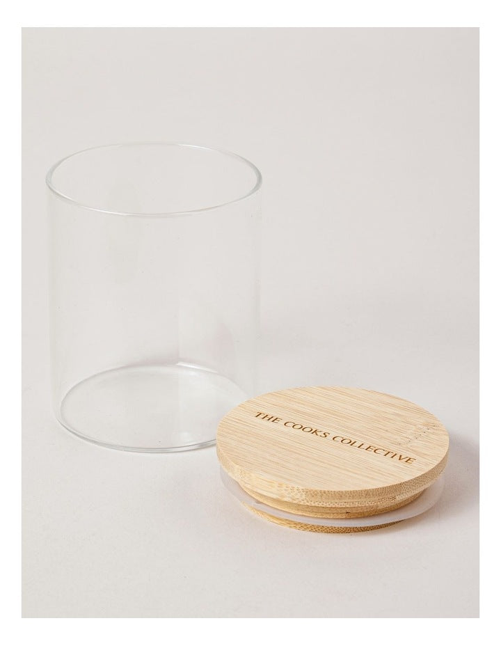 10cm Round Storage Canister Set of 6 in Clear