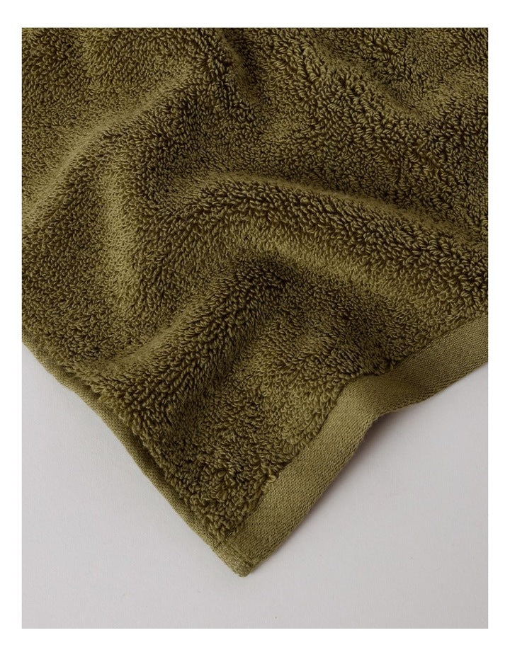 Australian Cotton 2pk Face Washer in Shrub