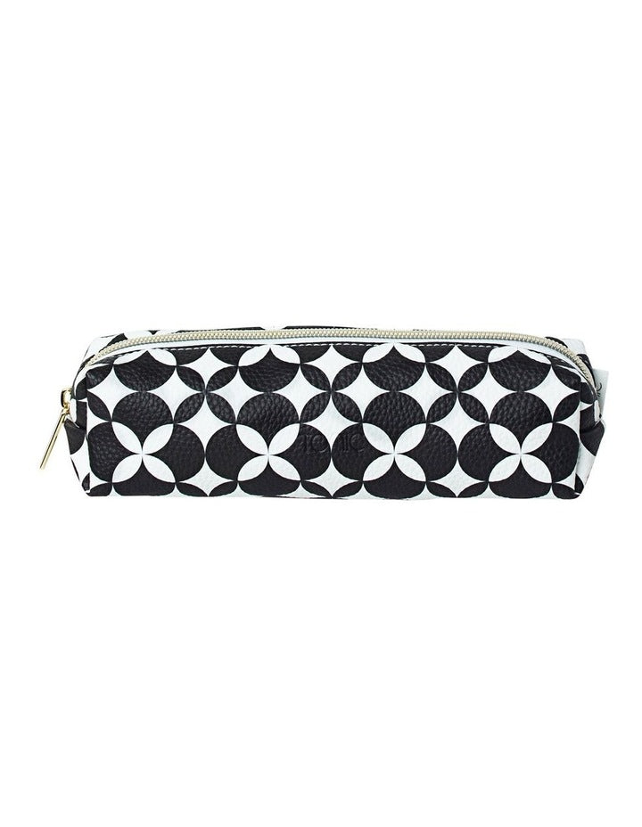 Makeup Pencil Case in Black/White