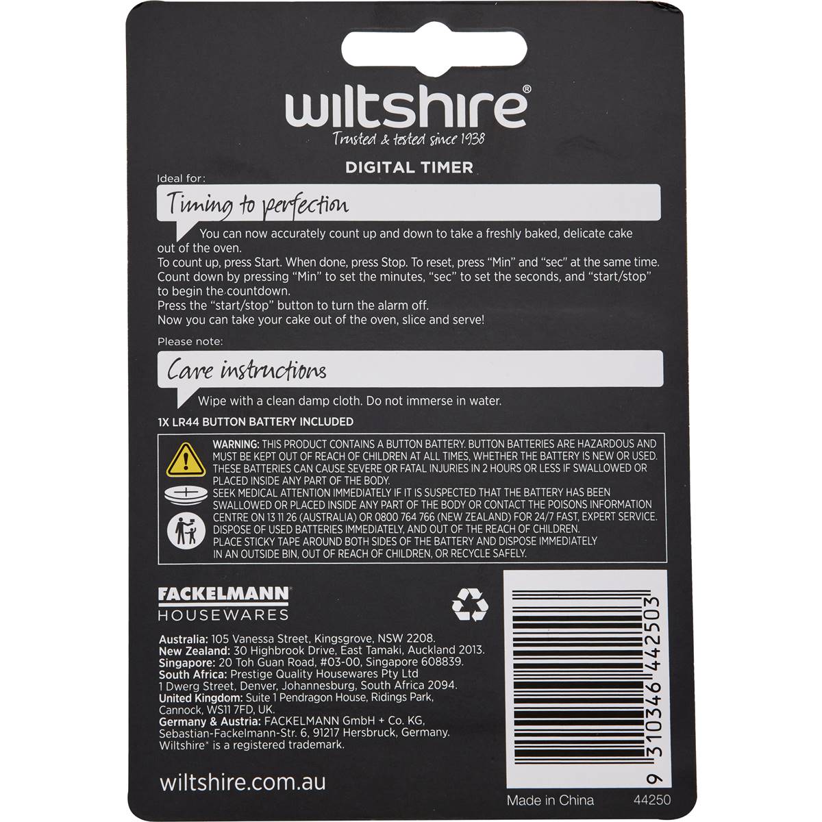 Wiltshire Digital Timer Each