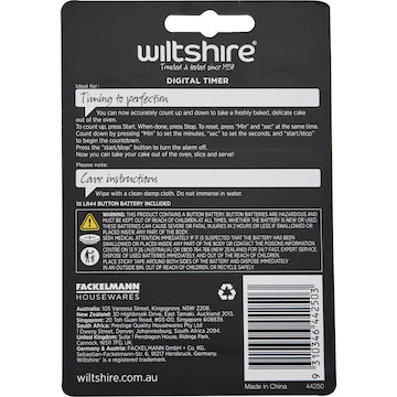 Wiltshire Digital Timer each