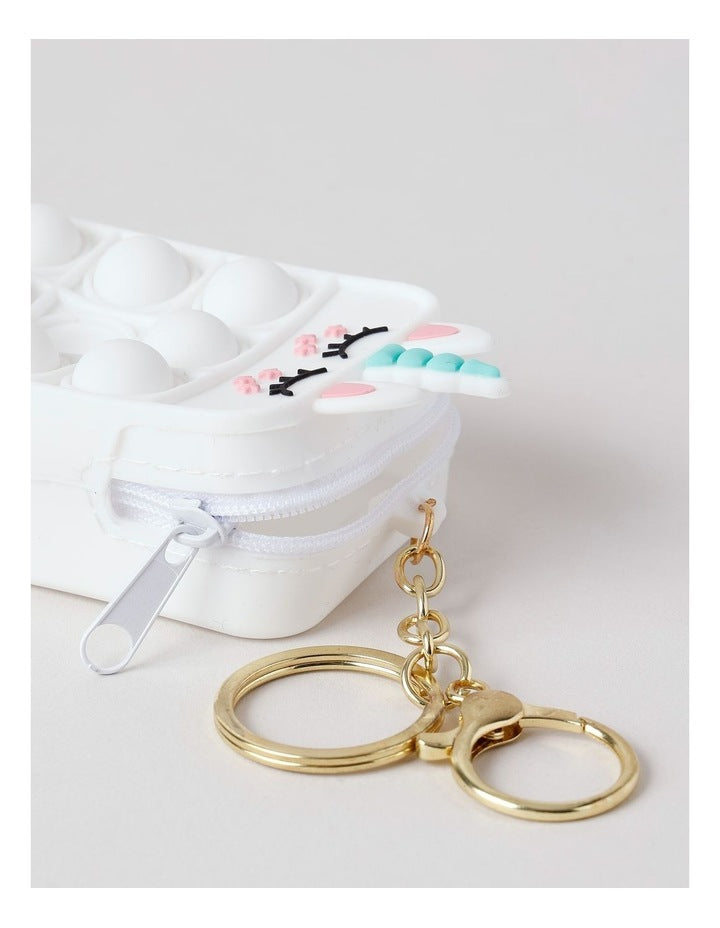 Sensory Keyring in White