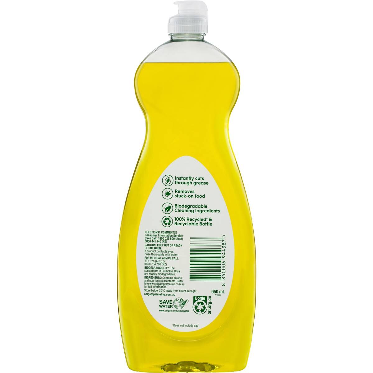 Palmolive Dishwashing Liquid Antibacterial Lemon - Ultra 950ml