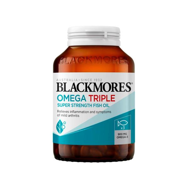 BLACKMORES OMEGA TRIPLE FISH OIL CAPSULES 60PK