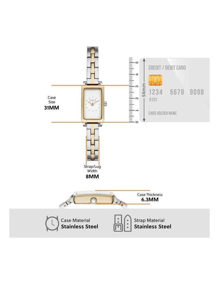 Hagen Micro Analogue SKW3155 Watch in Two Tone