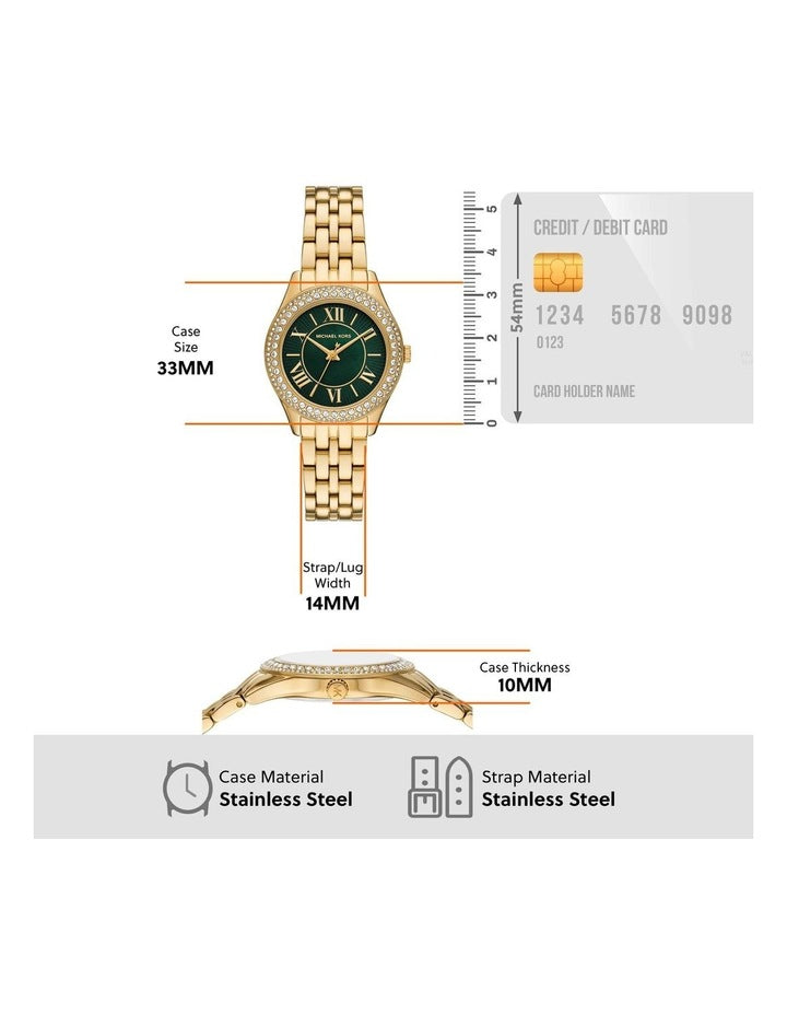 Harlowe Analogue MK4870 Watch in Gold