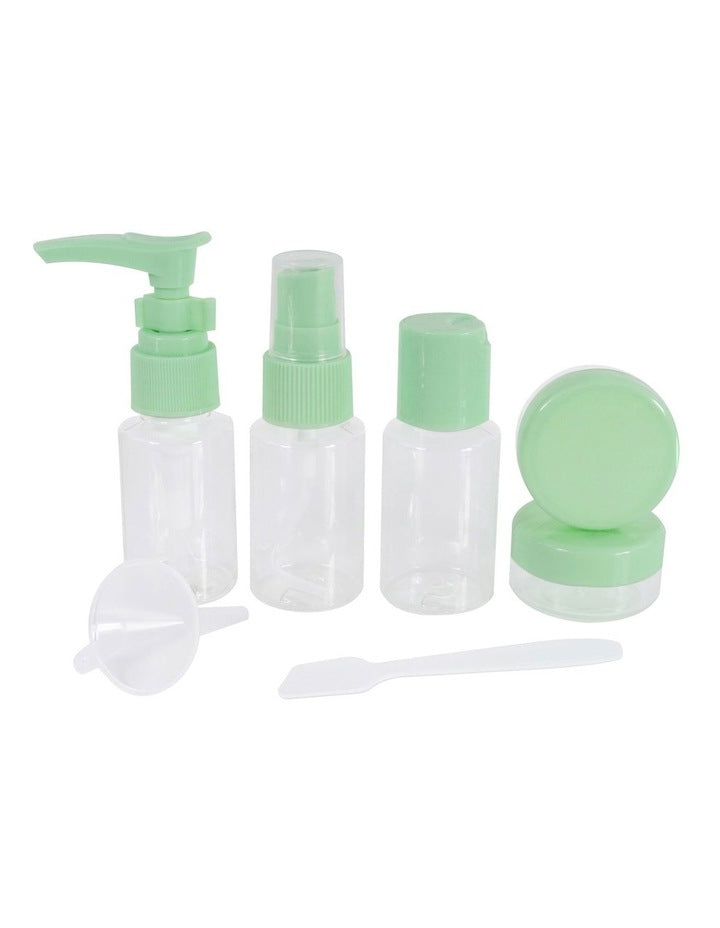 7 Piece Travel Set in Fresh Green