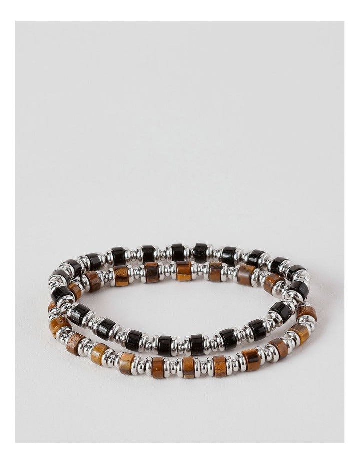 ETS Bracelets 2pk in Brown