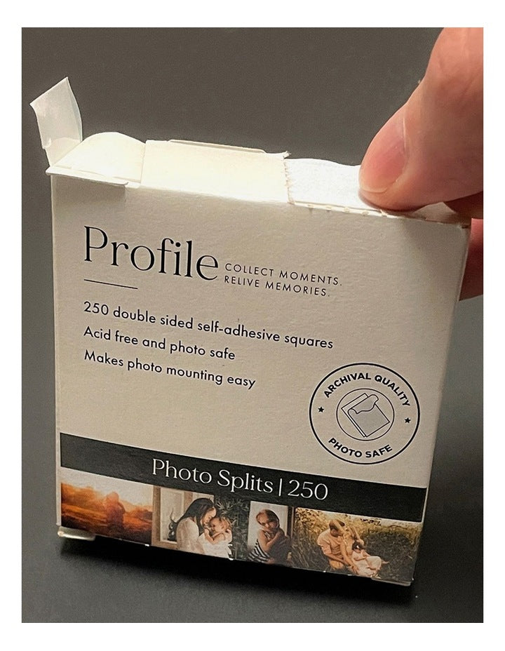 Adhesive Photo Splits 250 Pack (Bulk 3 Bundle) in Multi