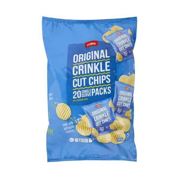 Potato Chips Crinkle Cut Original 20 pack