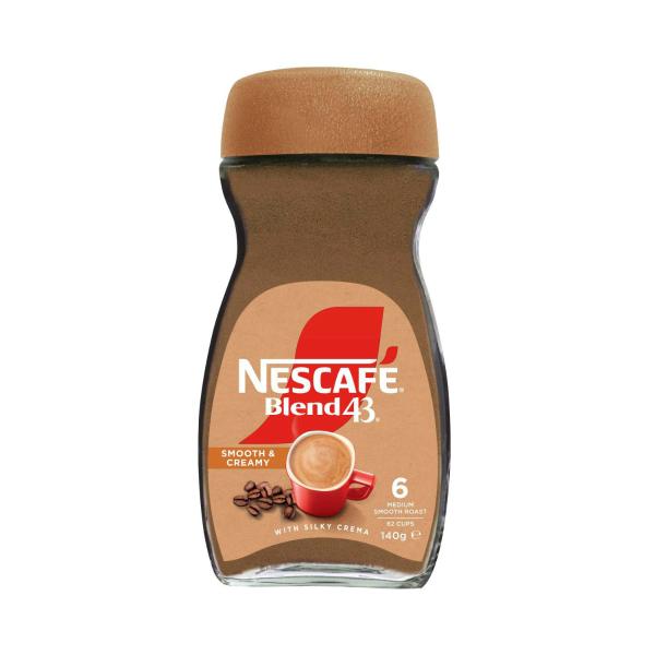 NESCAFE BLEND 43 SMOOTH & CREAMY INSTANT COFFEE 140G