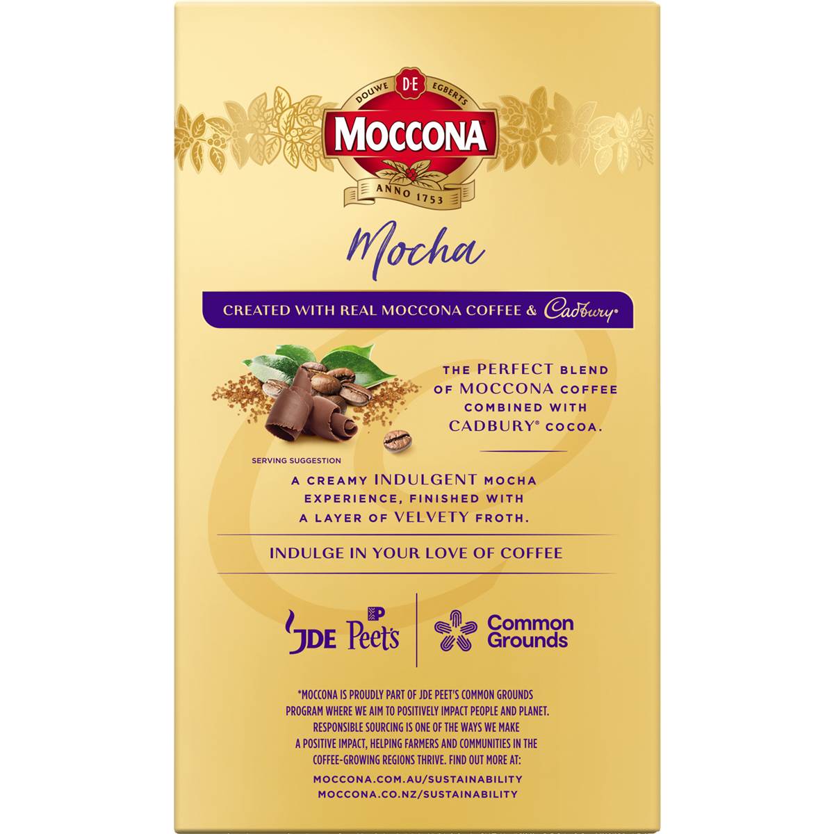 Moccona Cadbury Coffee Sachets Mocha Sachets 8 pack