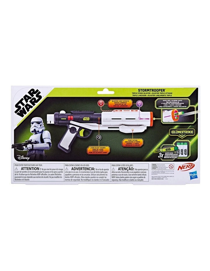 NERF GlowStrike Stormtrooper Triple Strike Blaster