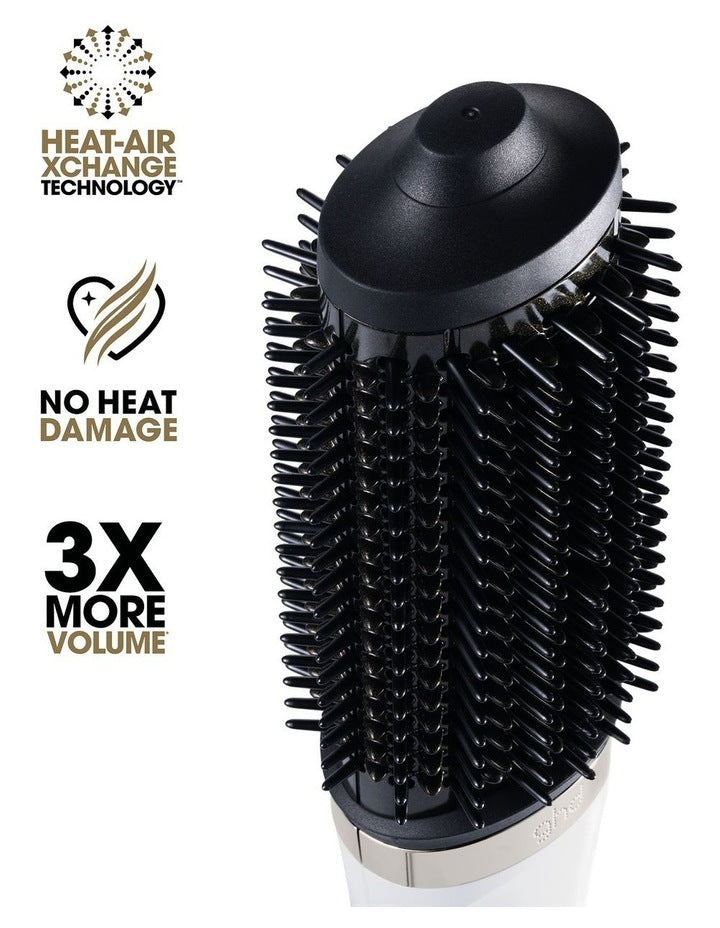 Duet Blow Dry 2-in-1 Hair Dryer Brush in White