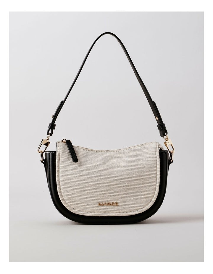 Havana Shoulder Bag in Canvas/Black
