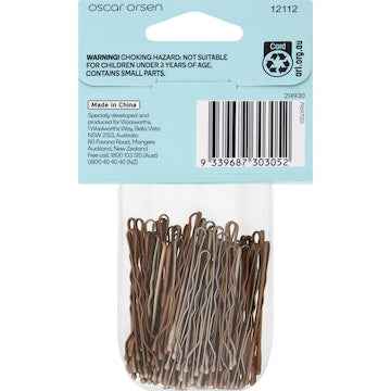 Oscar Orsen Rubberised Bobby Pins Secure Hold 80 pack