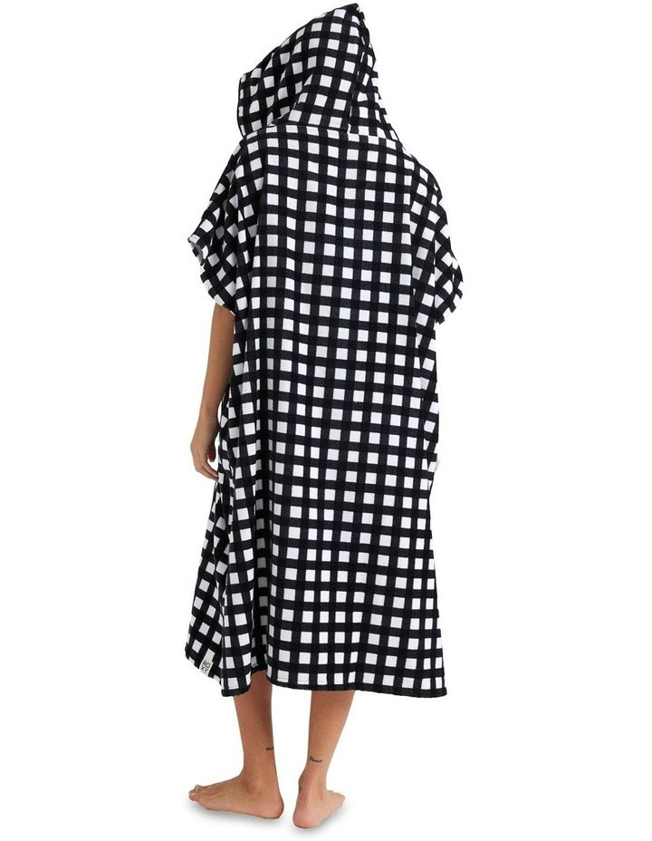 Gentle Offshore Poncho Towel in Black/White