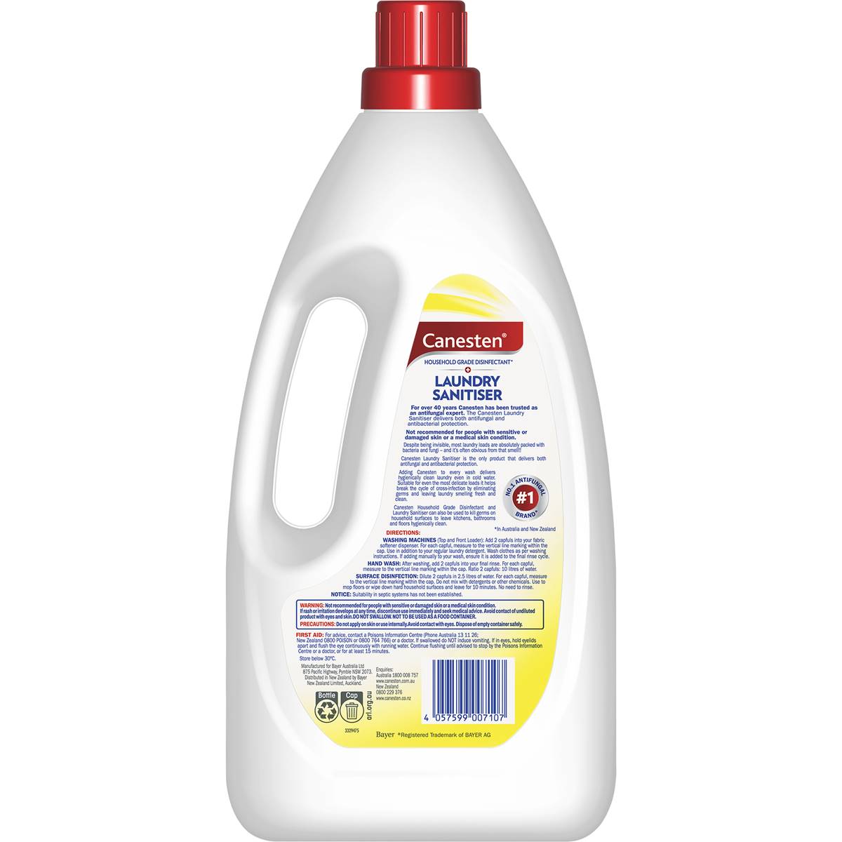 Canesten Laundry Sanitiser Lemon Fresh 2L