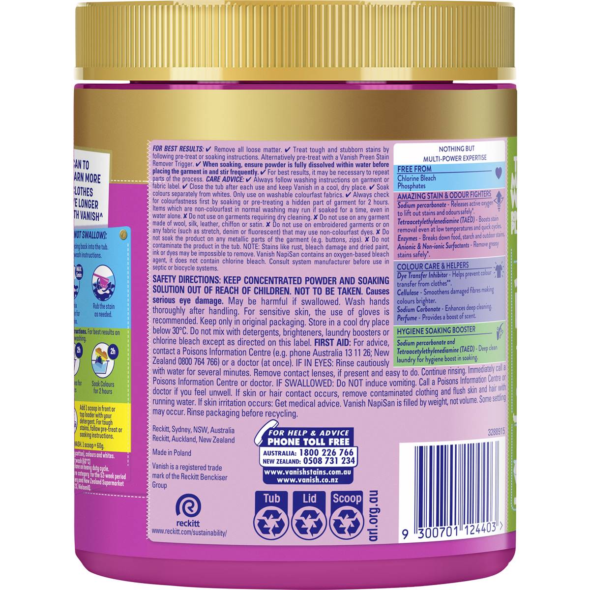 Vanish Gold Stain Remover Powder 1kg