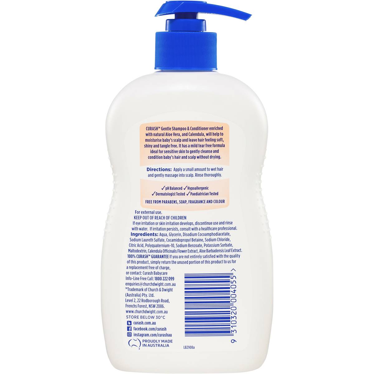 Curash Gentle Baby Shampoo & Conditioner 400ml