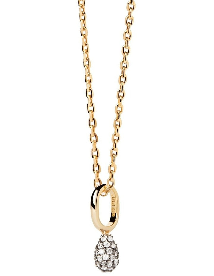 Pave Lava Necklace in Gold