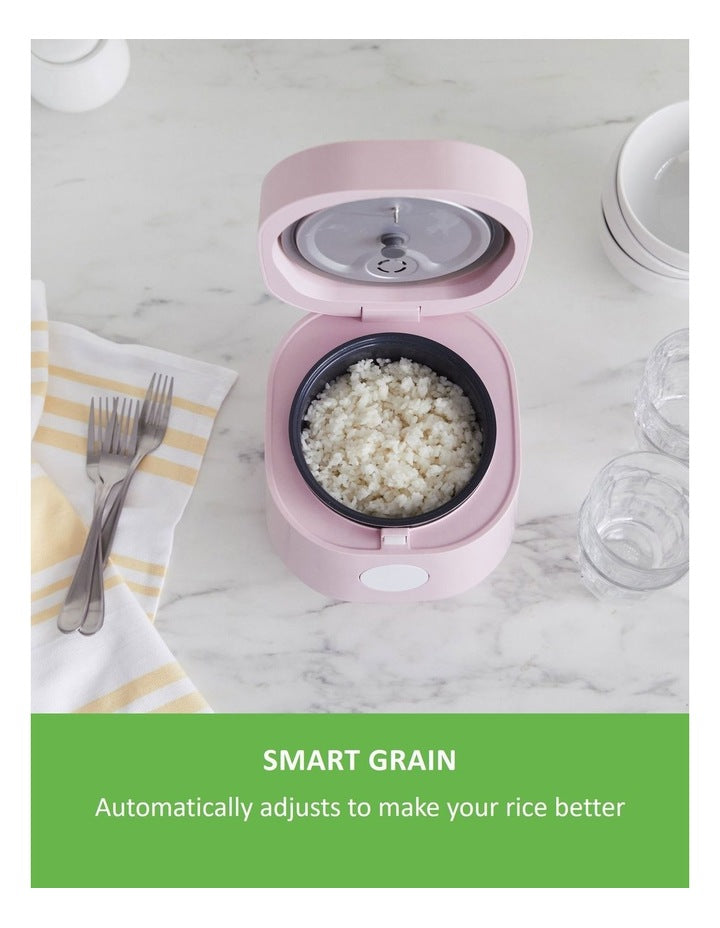 Rice Cooker Pink PFAS-free coating in 1.2L