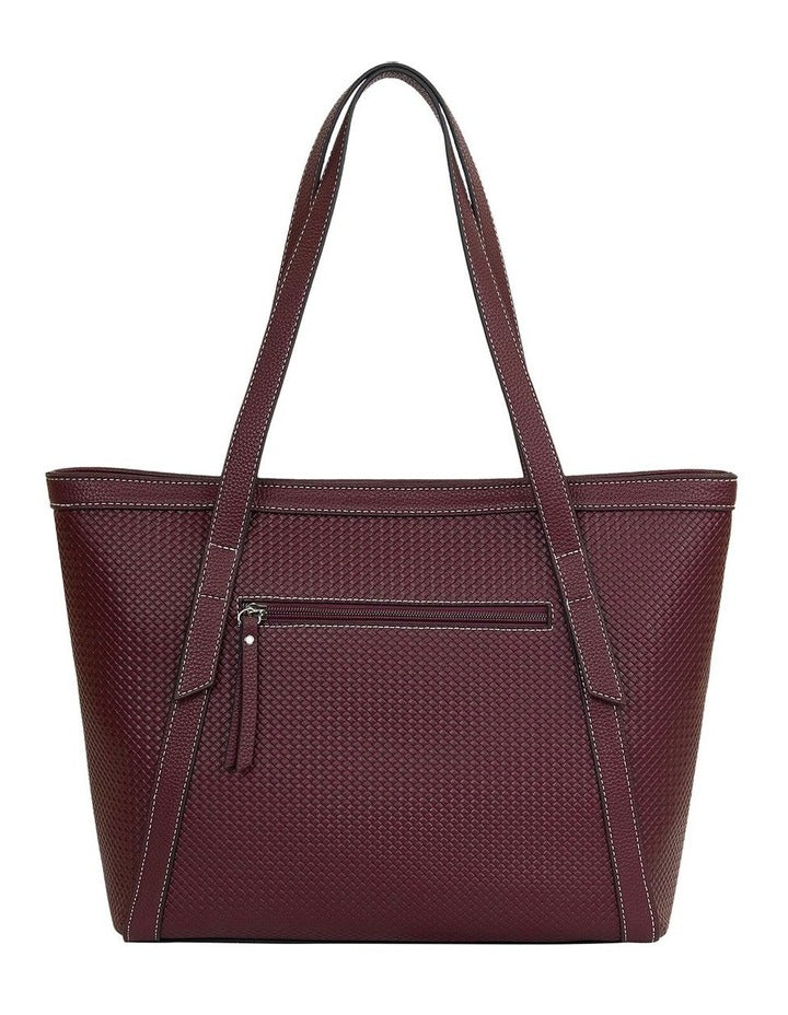Helen Tote Bag in Merlot