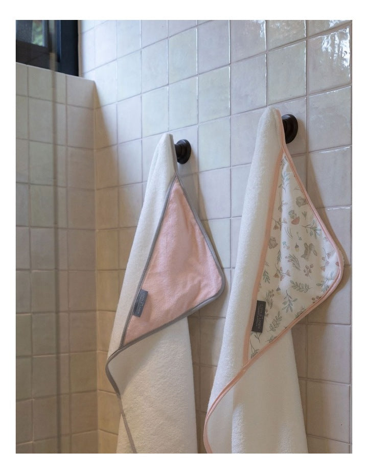 Harvest Bunny Hooded Towel 2 Pack in Pink