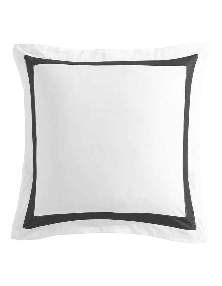 Bentley Quilt Cover Set in White/Grey