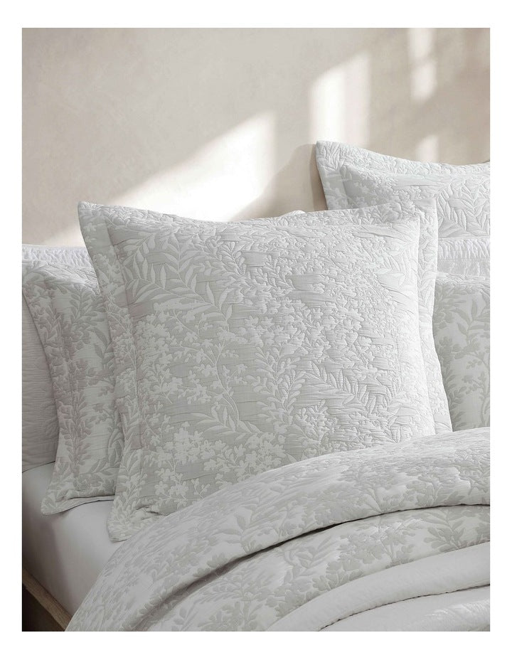 Quinn Quilt Cover Set in White