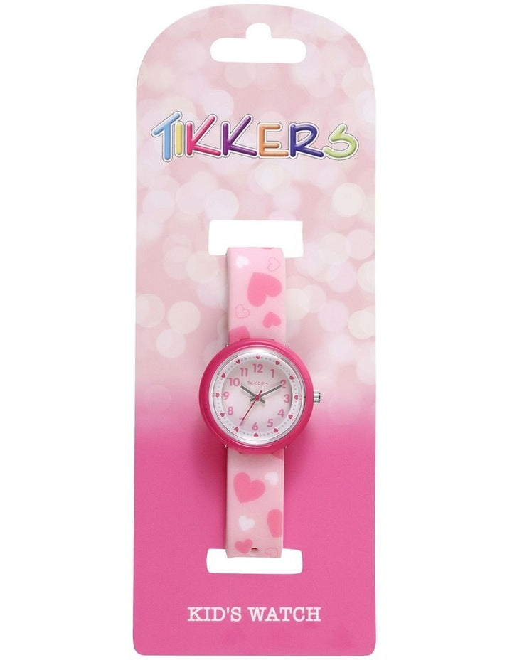 Plastic And Silicone Watch in Pink