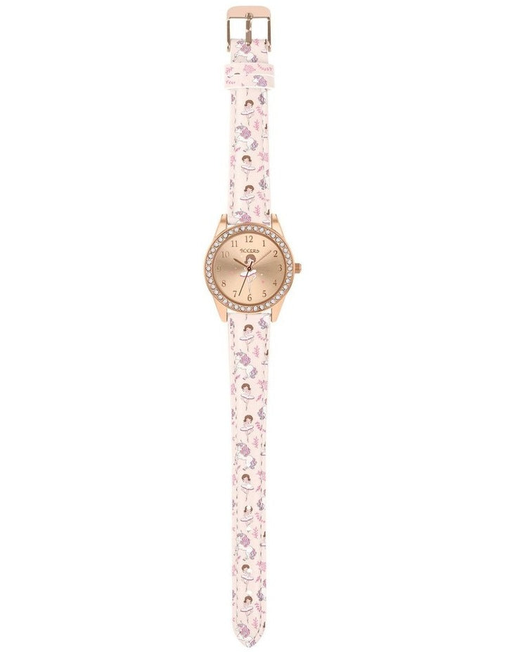 Alloy And Pu Leather Watch in Pink