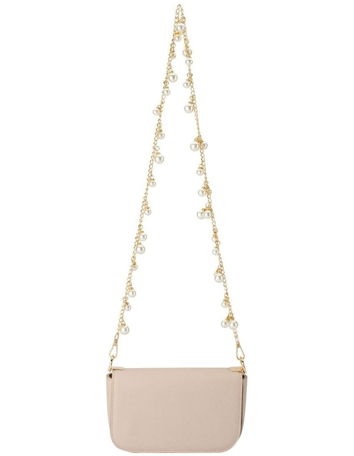 Lyla Pearl Shoulder Bag in Natural