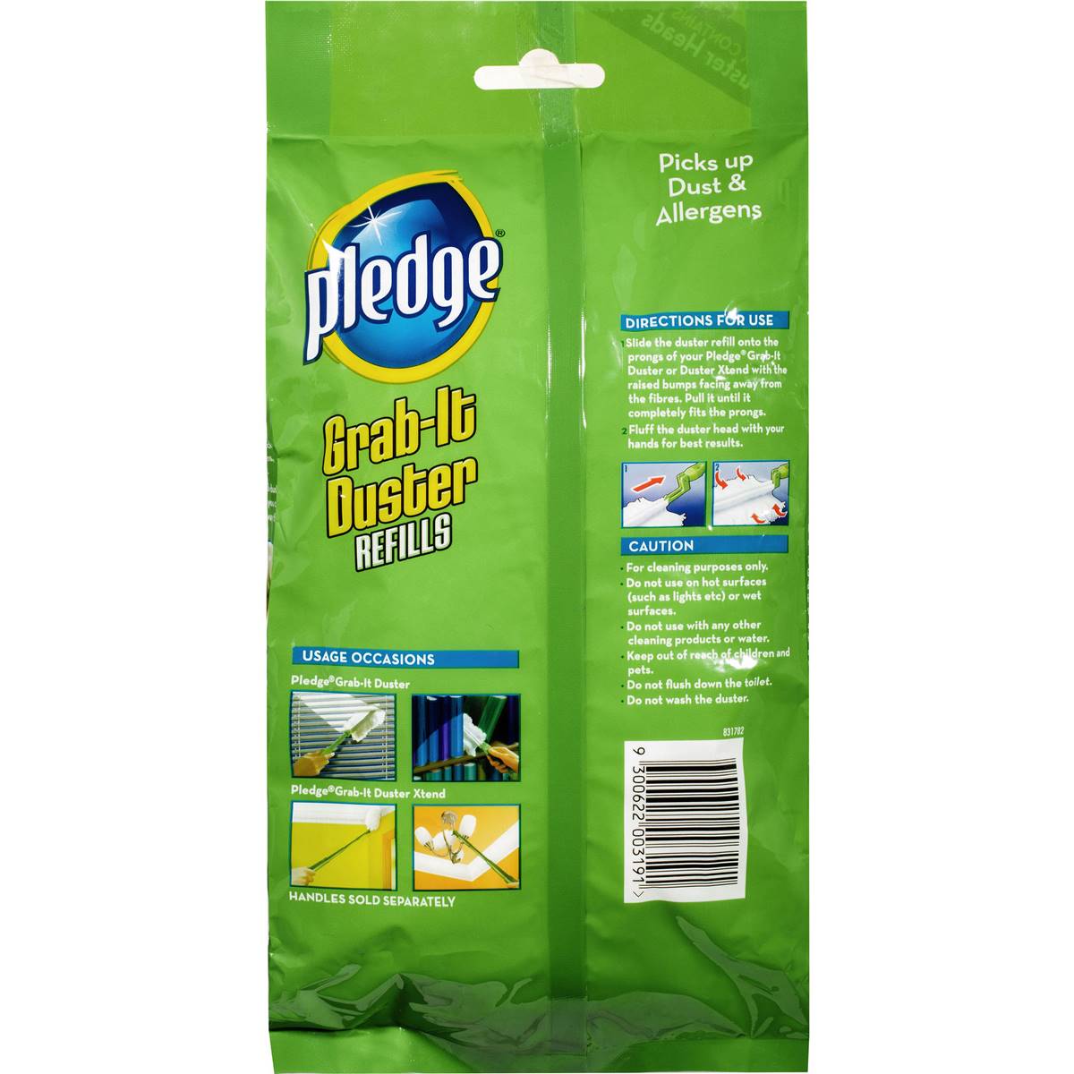 Pledge Grab-It Duster Refills Refill 5 Pack