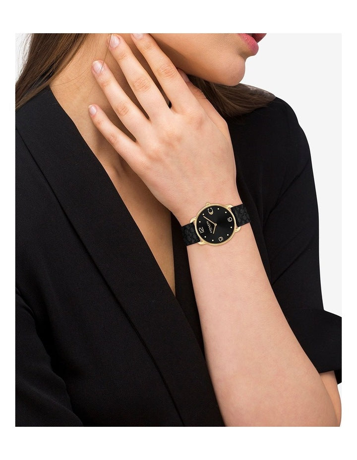 Elliot Stainless Steel Watch in Black