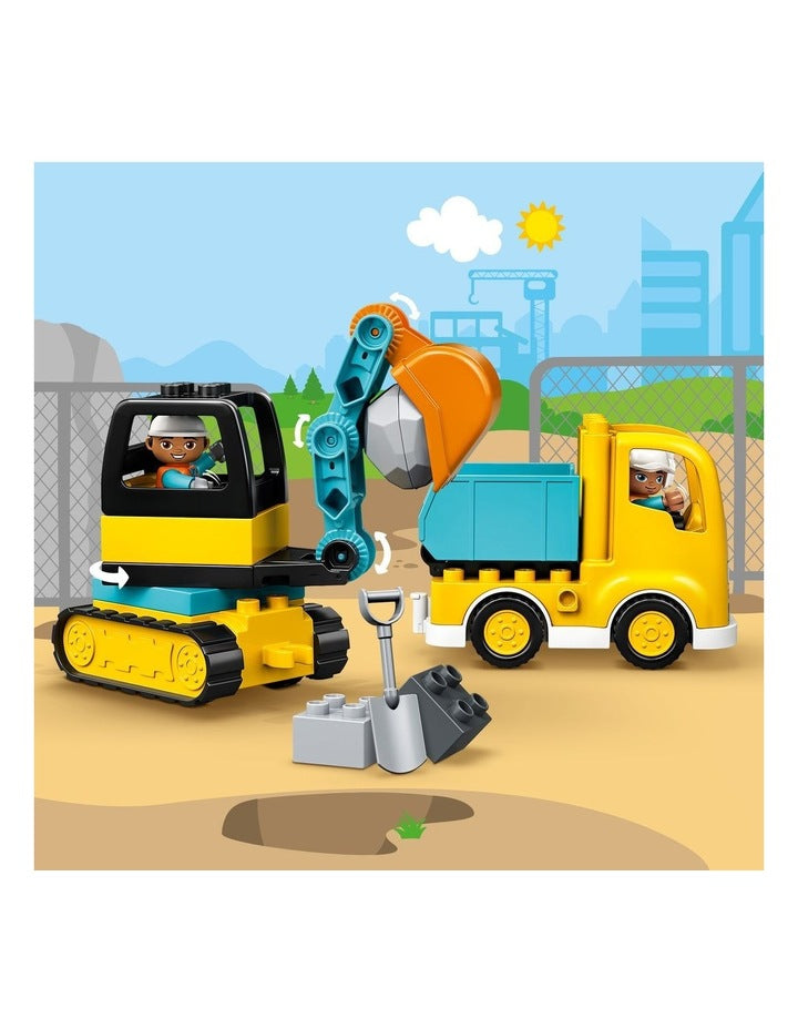Duplo Town Truck and Tracked Excavator 10931