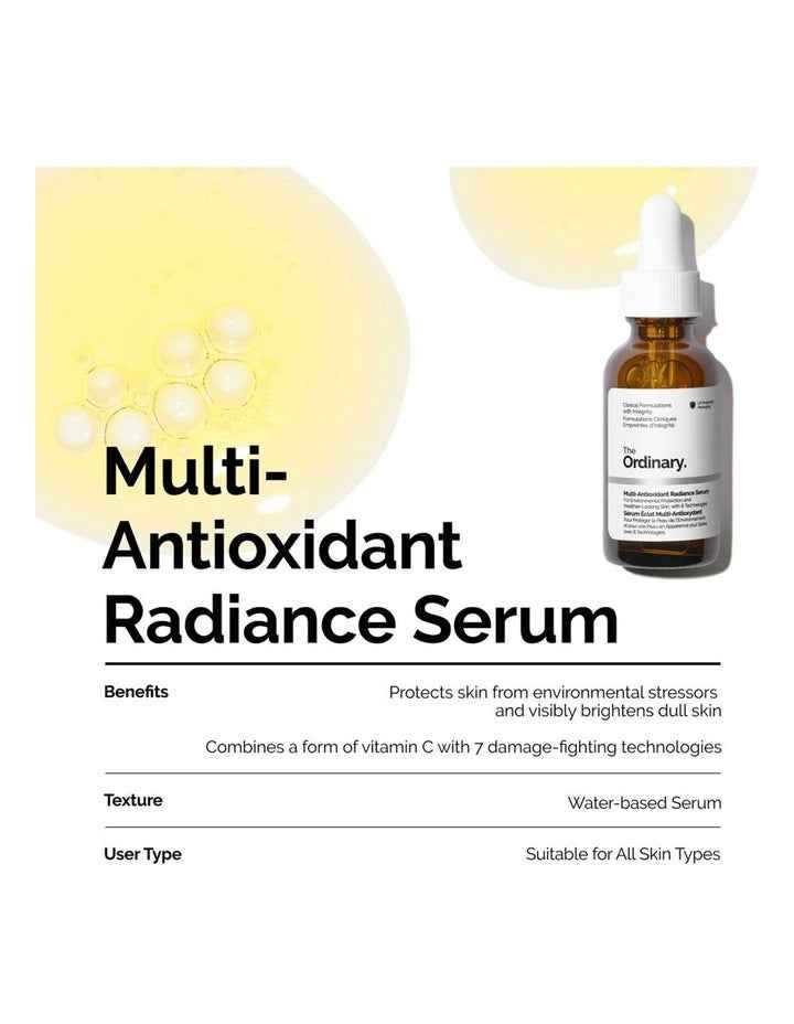 Multi-Antioxidant Radiance Serum with Vitamin C and Ginseng 30ml