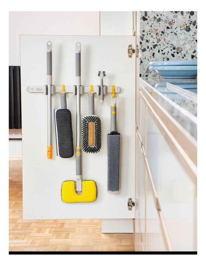 CleanTech Cleaning Tool Storage Rail in Silver