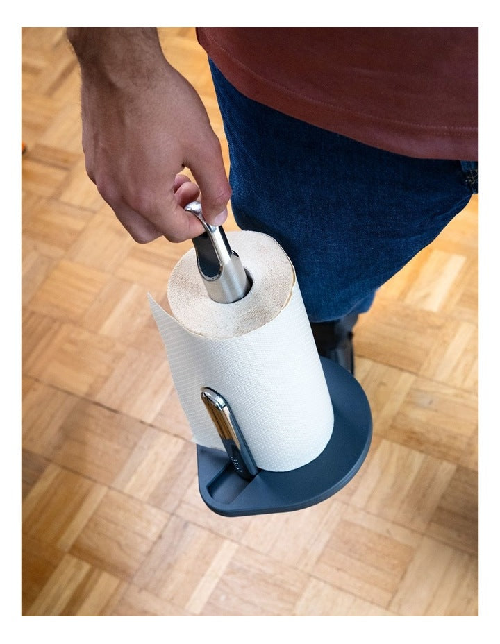 Hold Easy-Tear Kitchen Roll Holder in Black