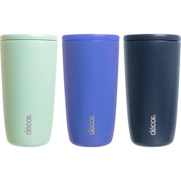 Decor Insulated Travel Cup Double Wall Assorted 480mL each