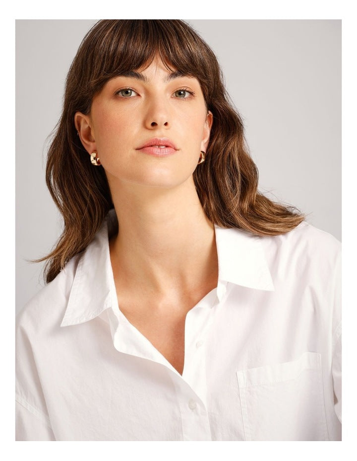 Small Hoop Earrings 2 Pack in Gold