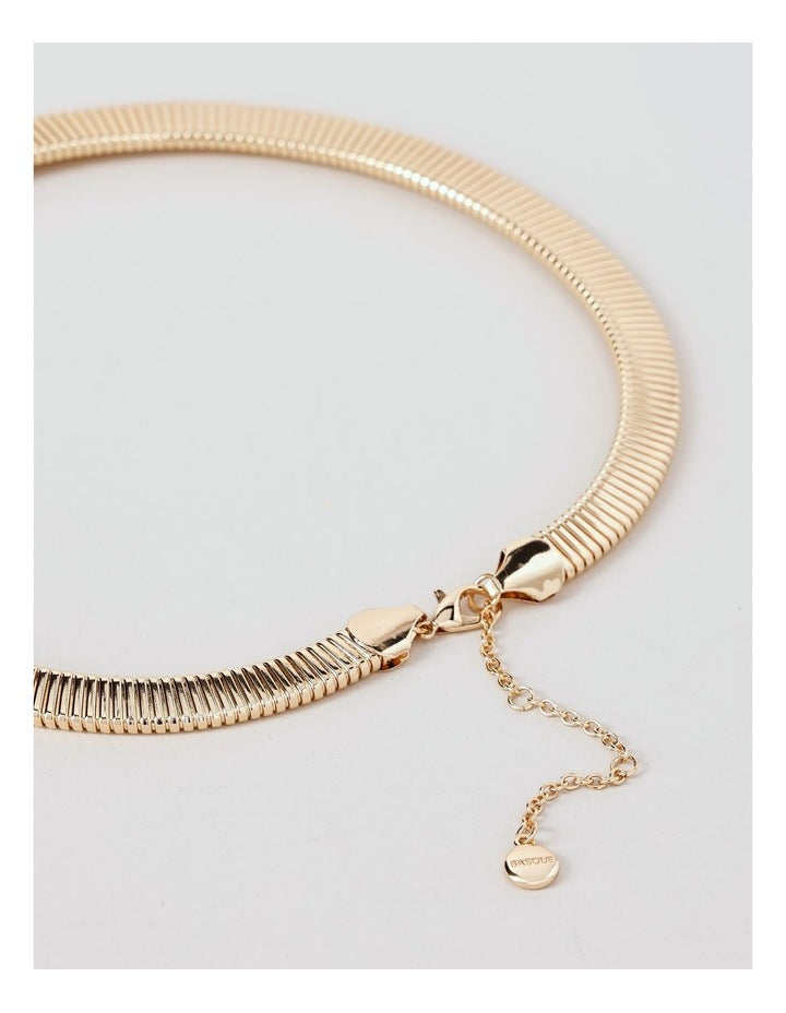 Omega Collar Necklace in Gold
