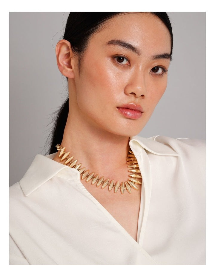 Fringe Necklace in Gold