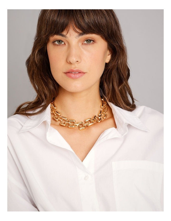 Chunky Chain Necklace in Gold