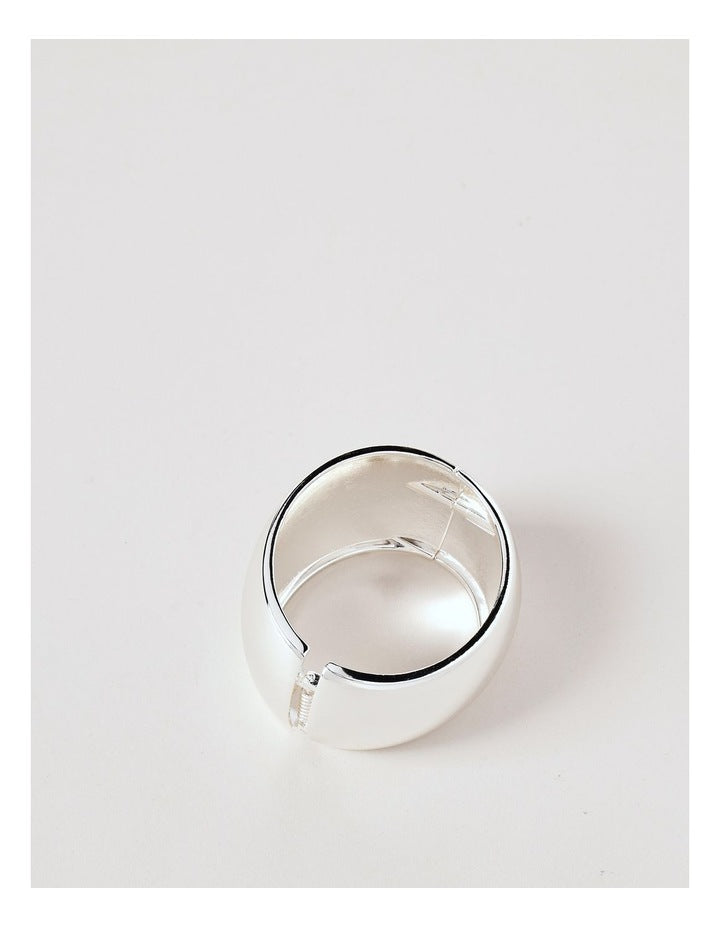 Statement Bangle in Silver
